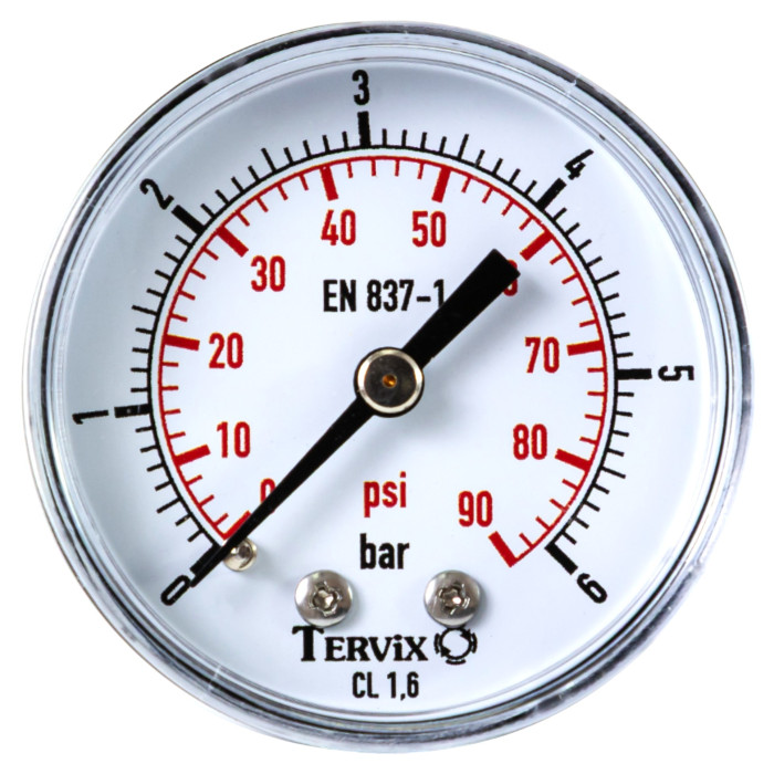 манометр Tervix Pro Line 50 0-6 бар 1/4" акс. (355512)