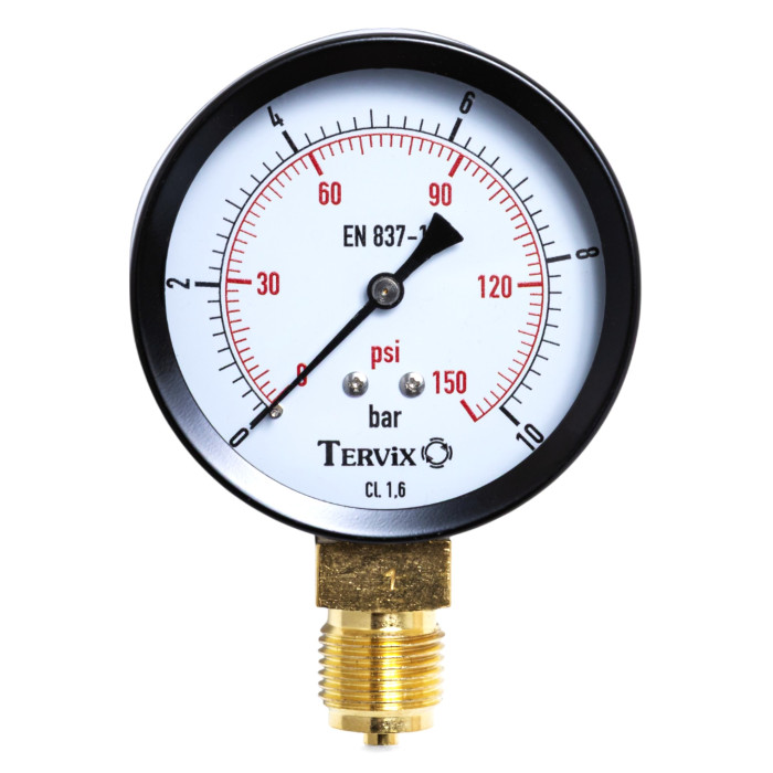 манометр Tervix Pro Line 50 0-10 бар 1/4" советов. (355113)