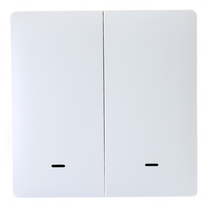 Розумна клавішна кнопка-вимикач Tervix Pro Line ZigBee Push Button (2 клавіші), на батар. (433021)