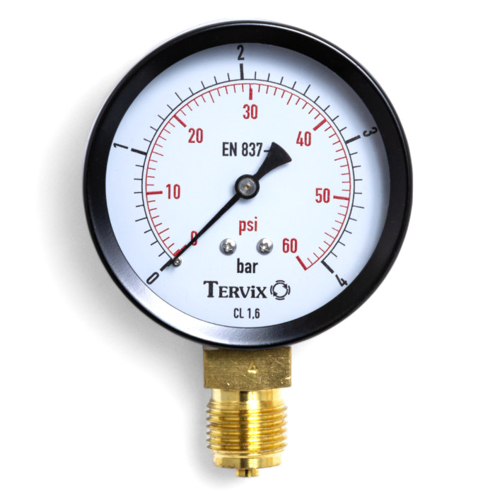 манометр Tervix Pro Line 63 0-4 бар 1/4" рад. (355211)