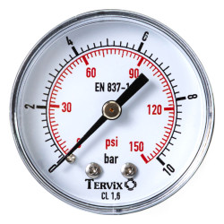 манометр Tervix Pro Line 50 0-10 бар 1/4" акс. (355513)