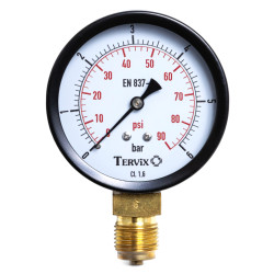 манометр Tervix Pro Line 80 0-6 бар 1/2" рад. (355312)