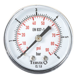 манометр Tervix Pro Line 63 0-6 бар 1/4" акс. (355612)