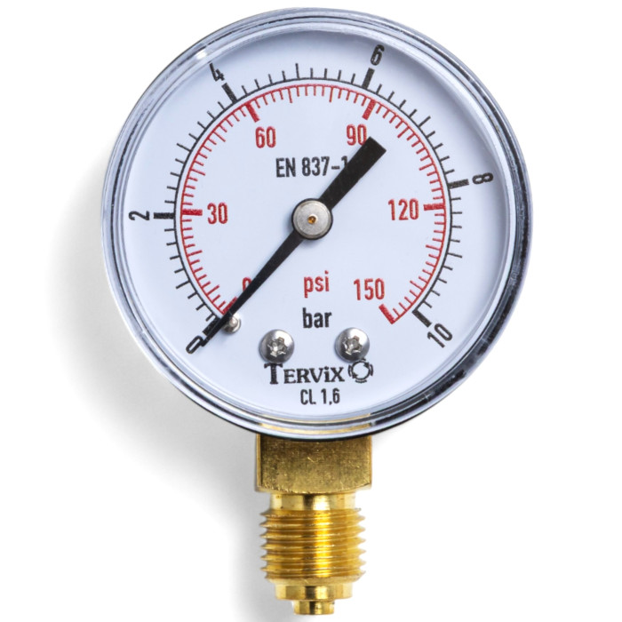 манометр Tervix Pro Line 100 0-10бар 1/2" рад. (355413)