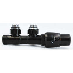 Комплект TWINS Angular ¾ / ¾,  Matte black. Ліве підключення (TSGS0206CFK/P)