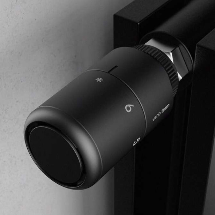 Термостатична головка Tucan GS.10C (різьба M30x1,5), матовий чорний, 000M665A124