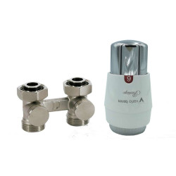 Комплект Vario Term, Standard тип V, Prestige (білий/хром),  кутовий, PRNYGS0201C/FK (with nipples)