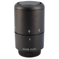 Термостатична головка Tucan GS.10 (різьба M30x1,5), структ. чорний, 000M666A014