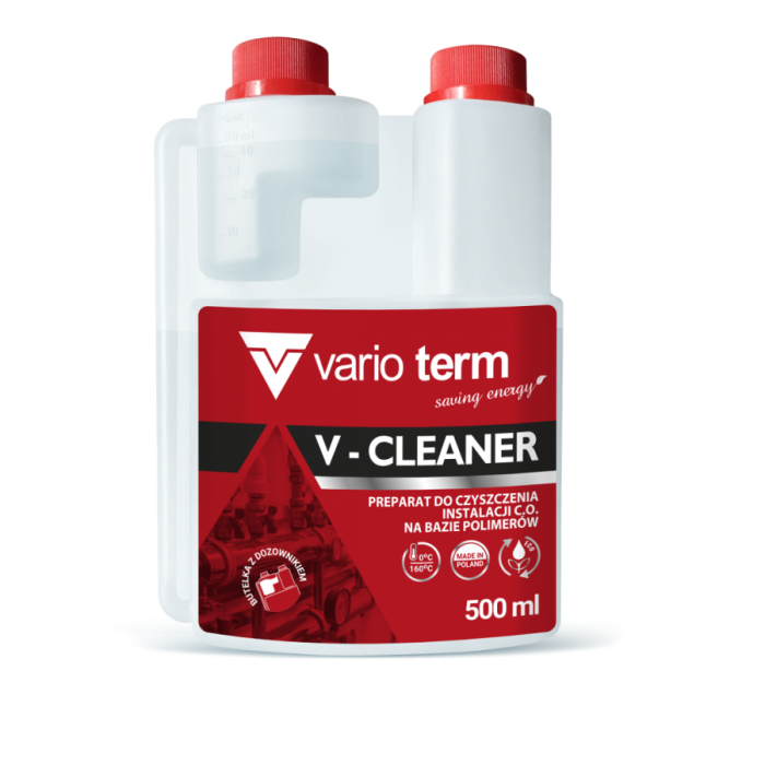 Засіб полімерний для видалення забруднень з систем опалювання V-Cleaner, 500 мл, VCL500
