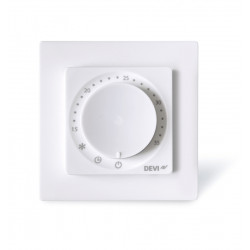 Терморегулятор Devi Devireg Room +4...45° механічний програмований Bluetooth вбудований 16A 230В білий