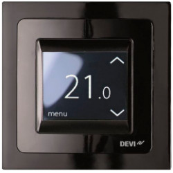 Терморегулятор Devi Devireg Touch +5...45° сенсорний вбудований дротовий датчик 16A 230В чорний