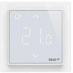 Терморегулятор Devi Devireg Smart +5...45° електронний Wi-Fi вбудований дротовий датчик 16A 230В білий