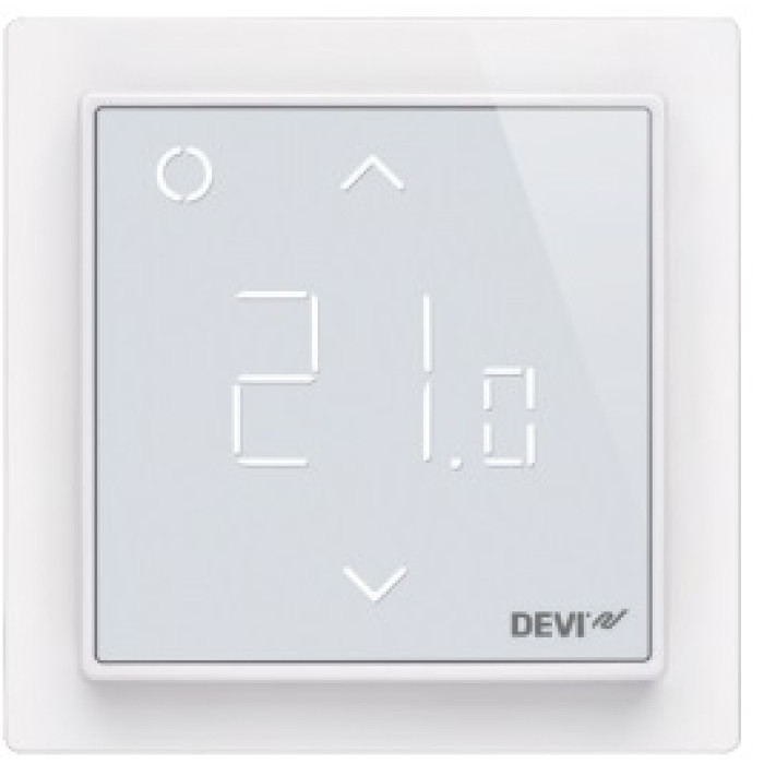 Терморегулятор Devi Devireg Smart +5...45° електронний Wi-Fi вбудований дротовий датчик 16A 230В білий