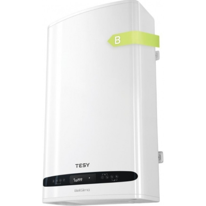 Водонагрівач електр. TESY Bellislimo Cloud плаский GCR 502722 E31 ECW Wi-Fi, 50л, 2,2кВт, ун. монтаж, електр. кер-ння, B, білий