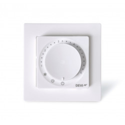 Терморегулятор Devi Devireg Basic +4...45° механічний програмований Bluetooth вбудований 16A 230В білий