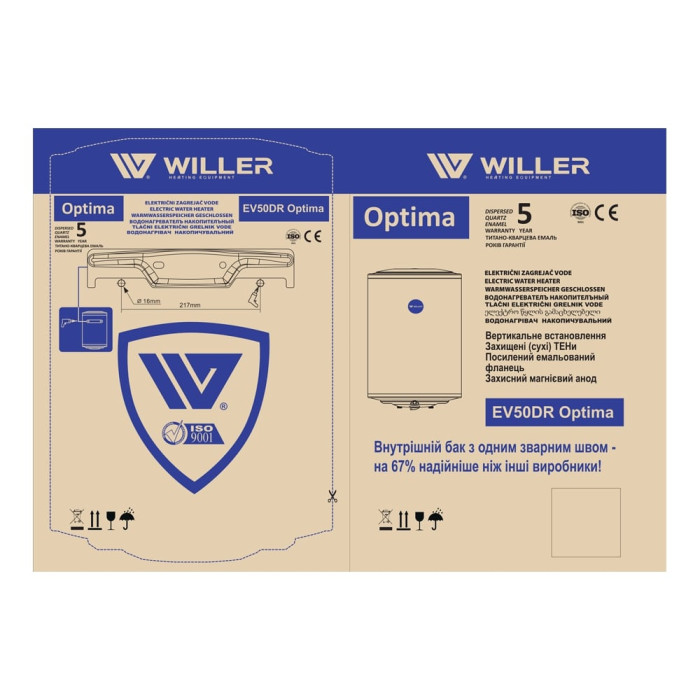 WILLER EV50DR Optima водонагрівач вертикальний