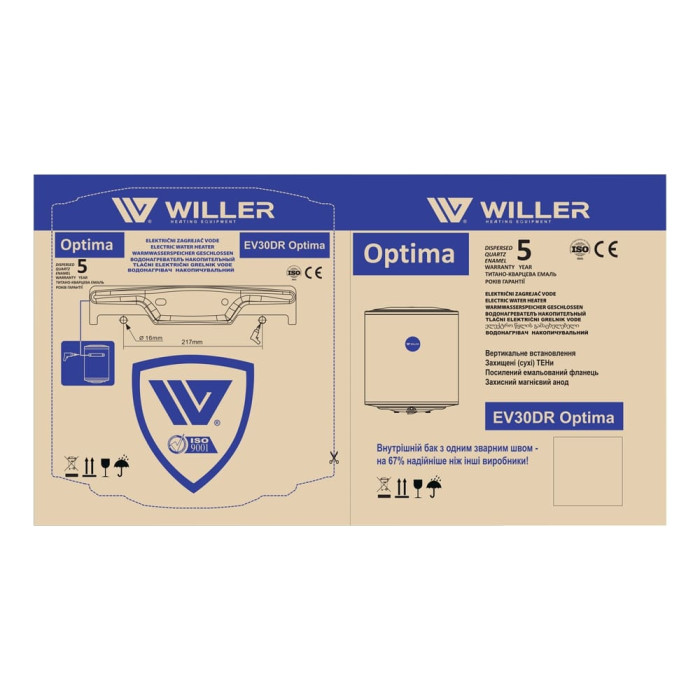 WILLER EV30DR Optima водонагрівач вертикальний